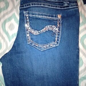 Embellished Blue Women's Jeans